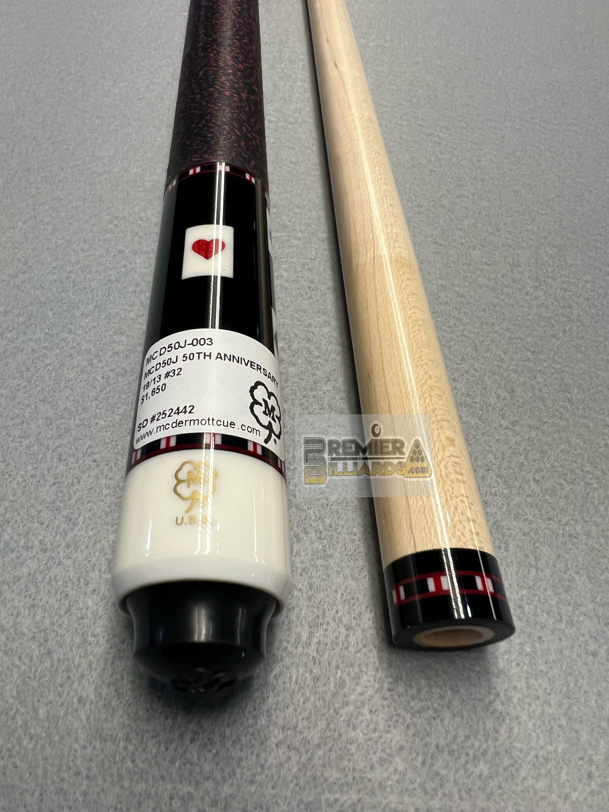 PRE-OWNED McDermott 50th Anniversary Cue--MCD50J-Poker Cue