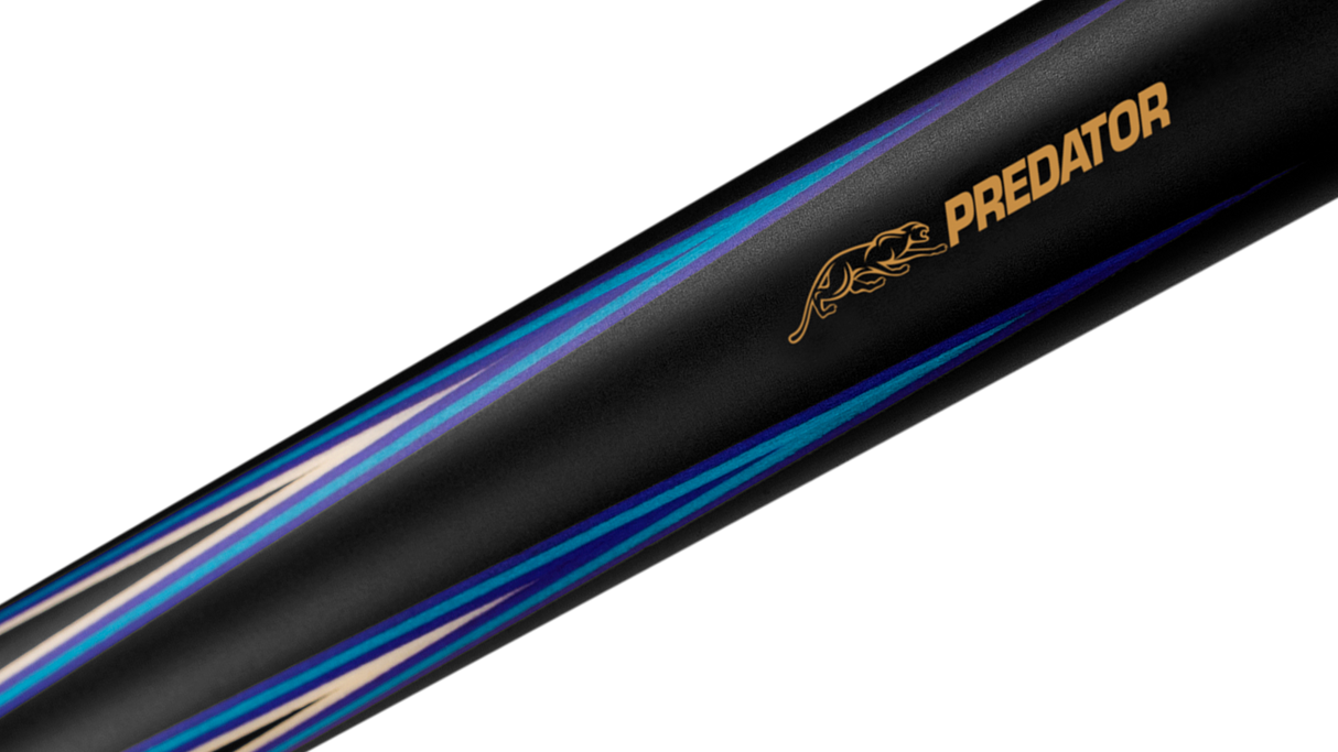 Predator 4 Point Sneaky Pete Black / Blue Points No Wrap Pool Cue