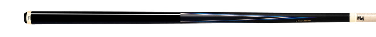 Predator 4 Point Sneaky Pete Black / Blue Points No Wrap Pool Cue