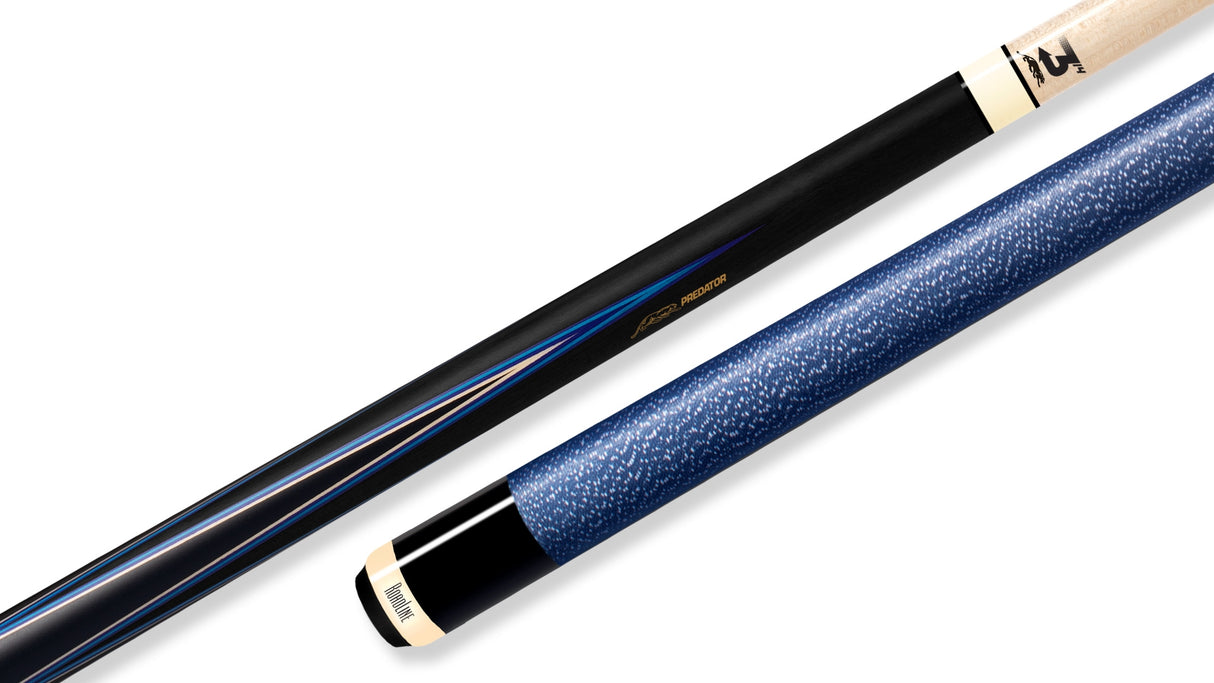 Predator 4 Point Sneaky Pete Black / Blue Points Linen Wrap Pool Cue