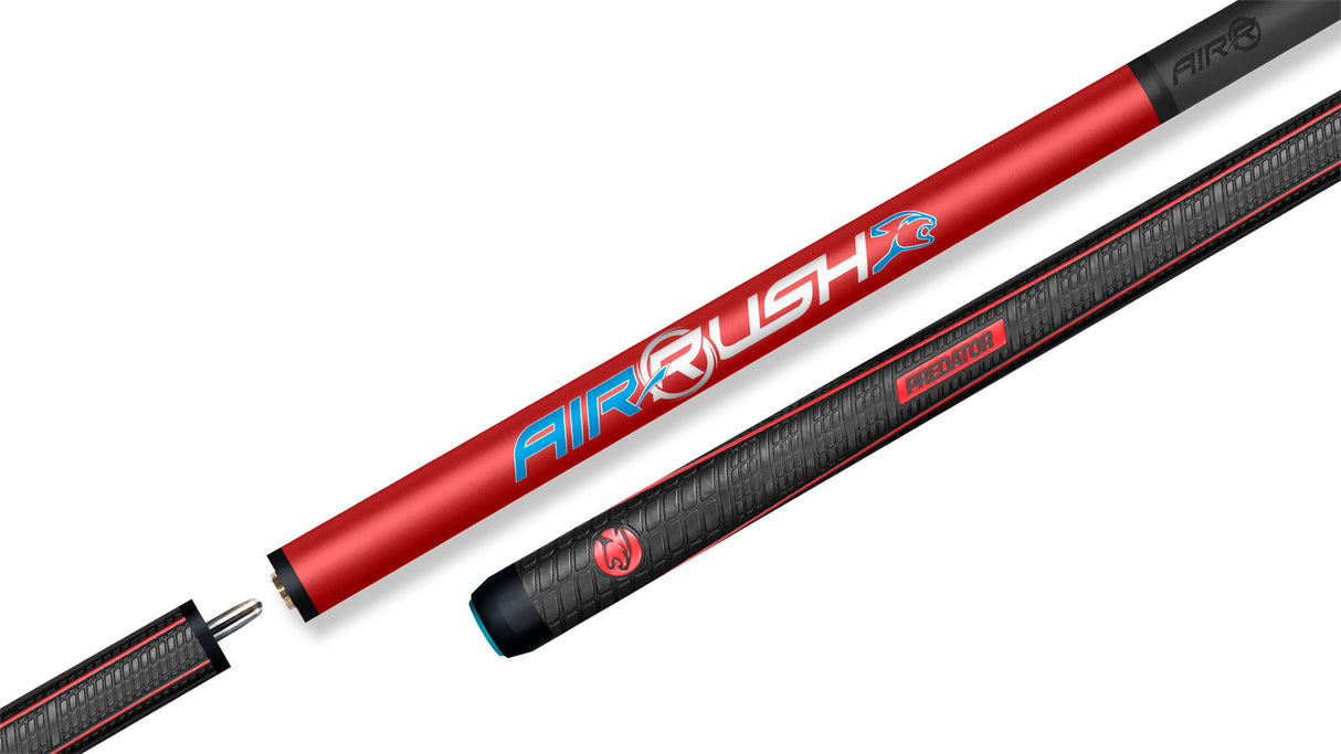 Predator Air Rush Red Jump Cue - Sport Wrap