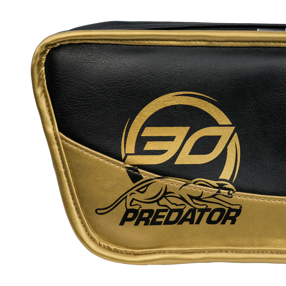 Predator Roadline Soft Pool Cue Case - Black/Gold - 4 Butts x 8 Shafts
