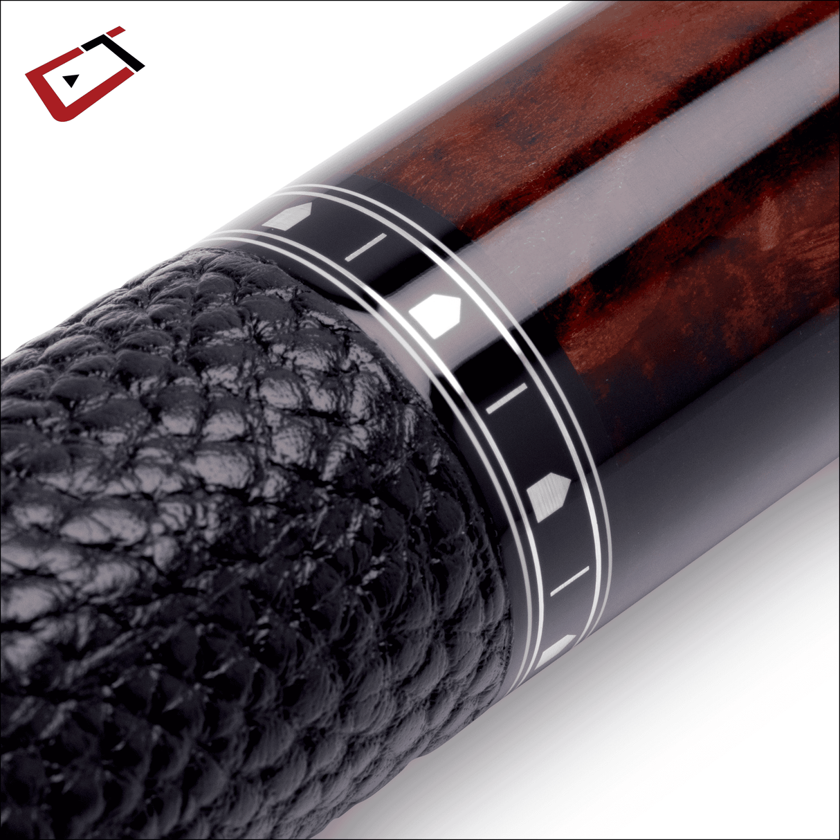 CUETEC Cynergy Truewood Mappa Burl II Leather Wrap
