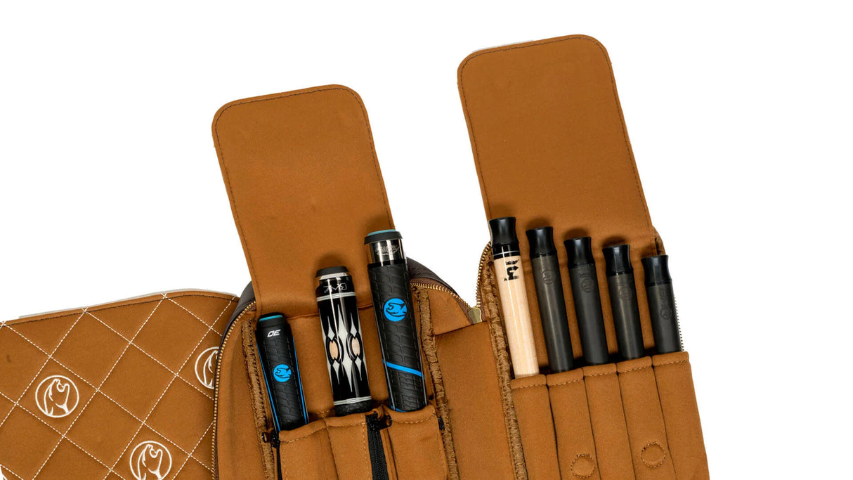 Predator Limited Edition Legacy Pool Case - Light Brown - 3 Butts x 5 Shafts