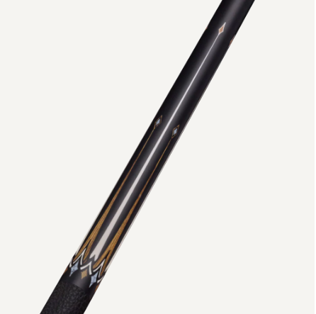 Dufferin Midnight Bocote Cross Cue with Embossed Leather Wrap