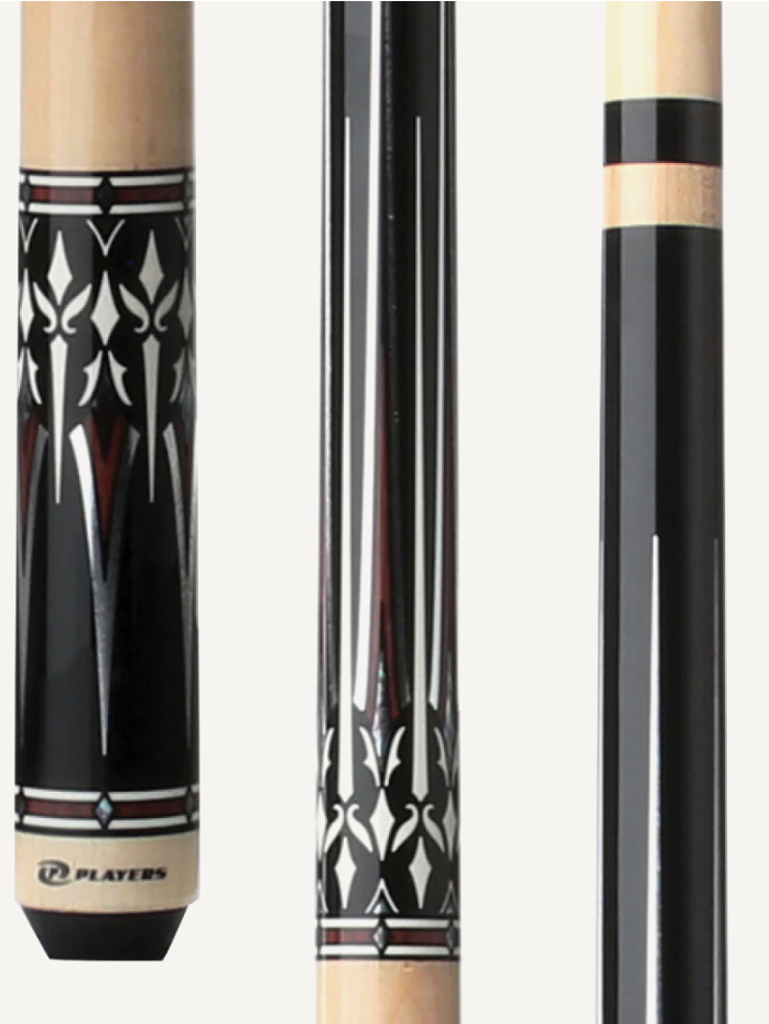 Players Natural Birdseye & Black Wrapless Cue