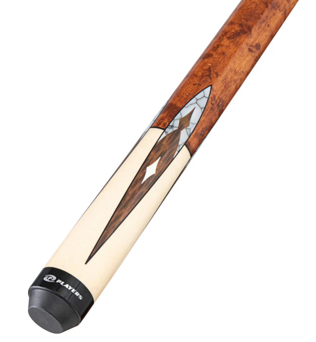 Players Birdseye & Maple with White Recon Wrapless Cue