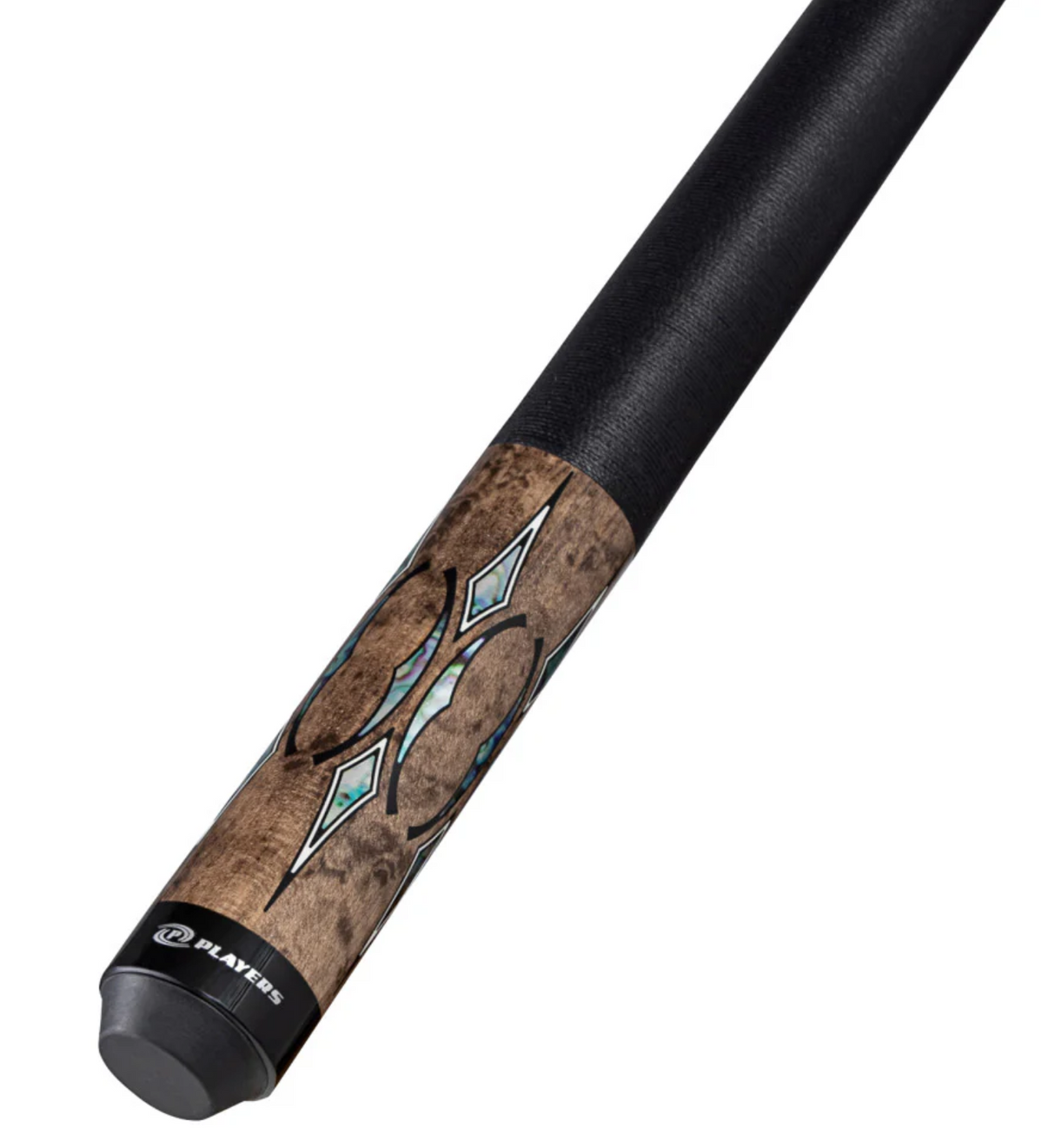 Players Light Grey Maple with Mother of Pearl Cue with Black Linen
