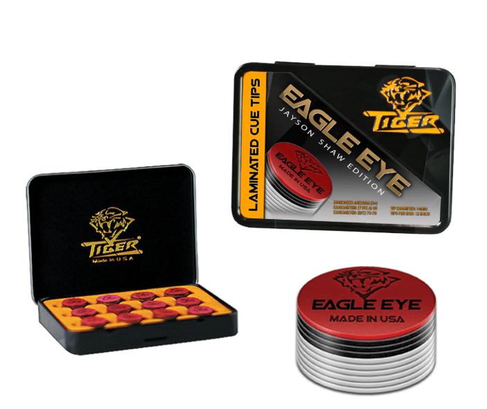 TIGER Eagle Eye Laminated Cue Tip- Jayson Shaw Edition-Single Tip
