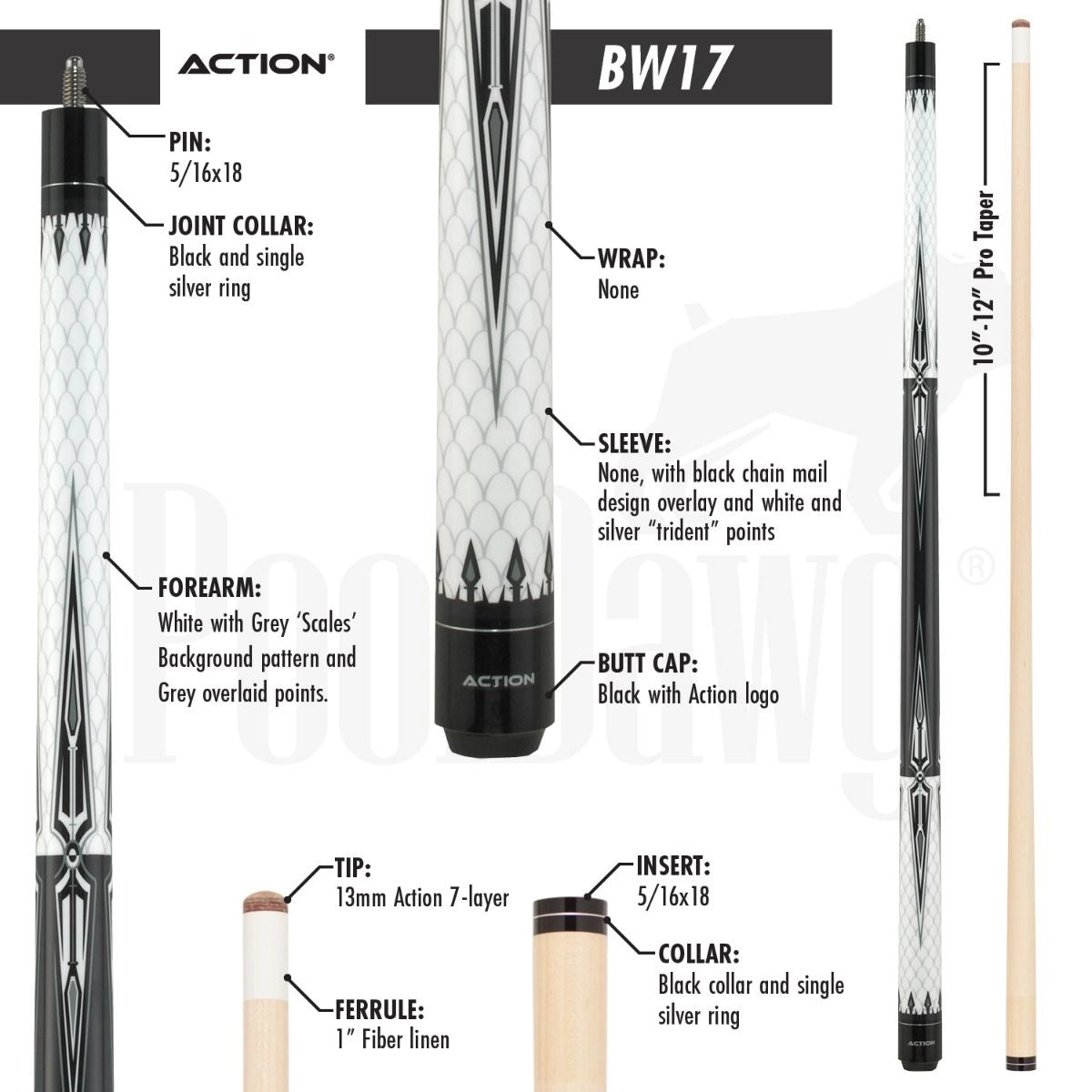 Action BW17 Pool Cue