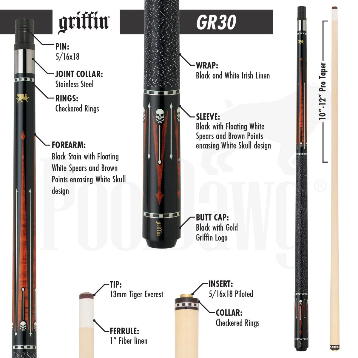 Griffin GR30 Pool Cue