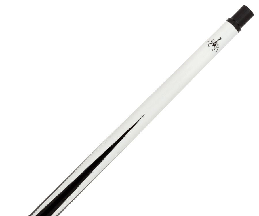 Scorpion Carbon Fiber Sneaky Pete Pool Cue - White