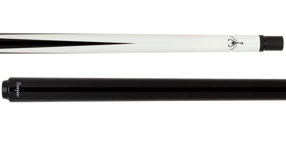 Scorpion Carbon Fiber Sneaky Pete Pool Cue - White