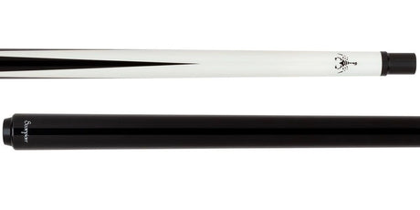 Scorpion Carbon Fiber Sneaky Pete Pool Cue - White