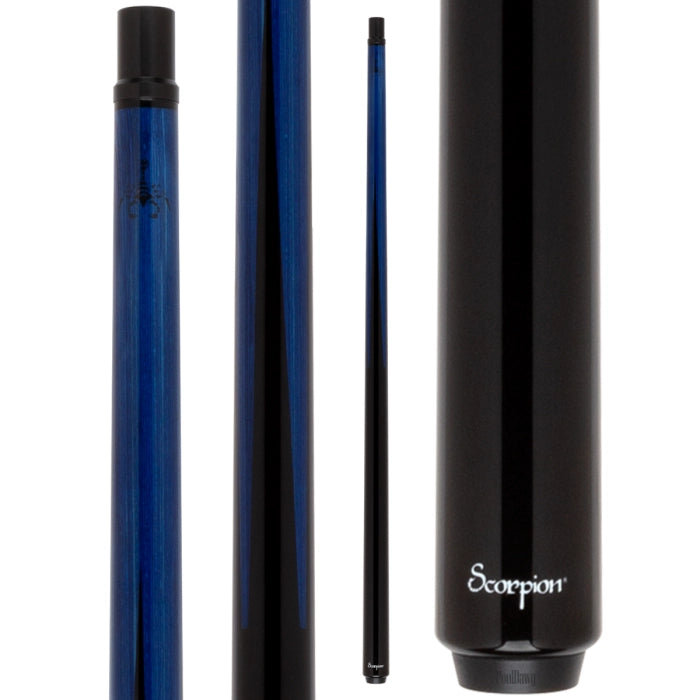 Scorpion Carbon Fiber Sneaky Pete Pool Cue - Blue