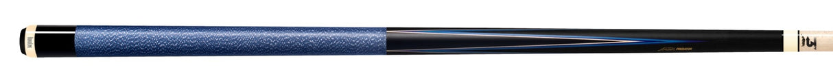 Predator 4 Point Sneaky Pete Black / Blue Points Linen Wrap Pool Cue