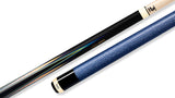 Predator 8 Point Sneaky Pete Black/Curly/Blue Points Linen Wrap Pool Cue