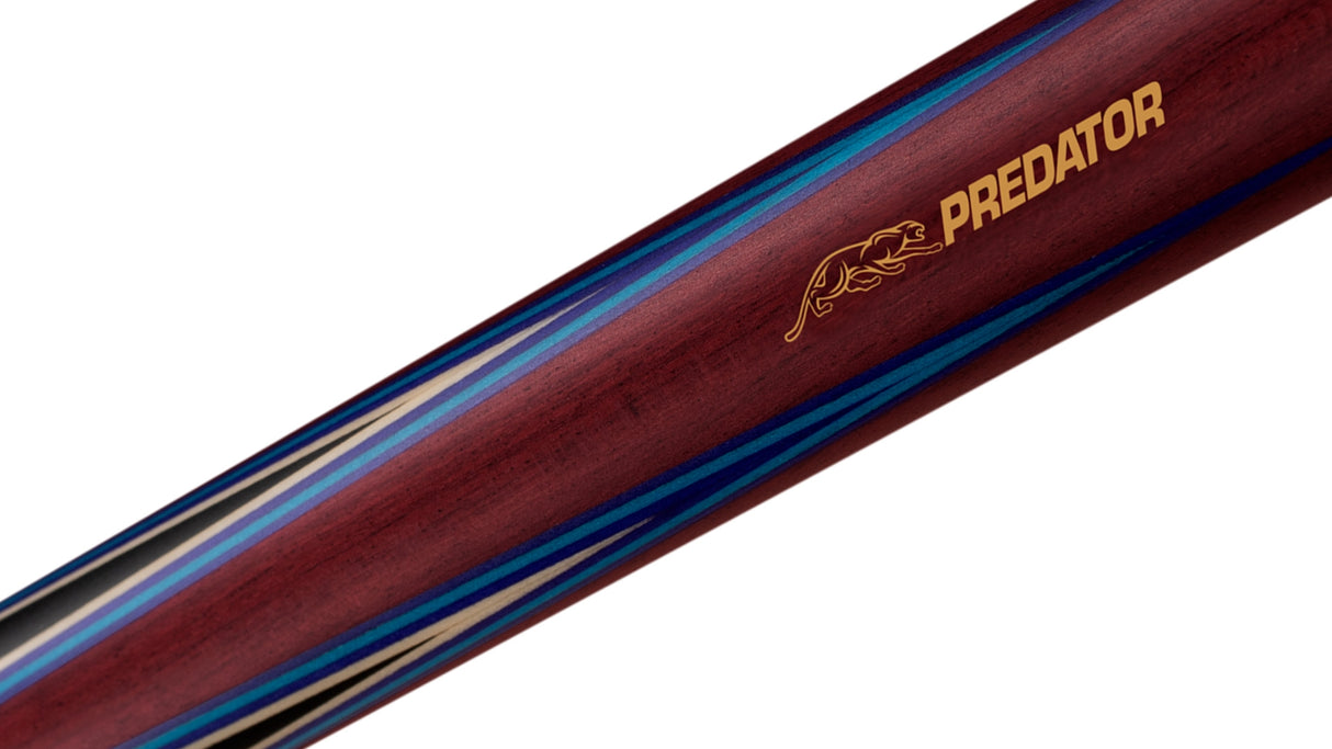 Predator 4 Point Sneaky Pete Purple Heart / Blue Points Linen Wrap Pool Cue