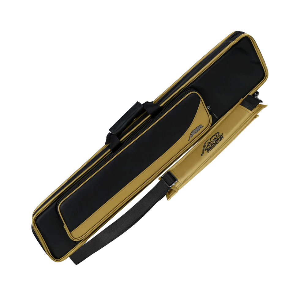 Predator Roadline Soft Pool Cue Case - Black/Gold - 4 Butts x 8 Shafts