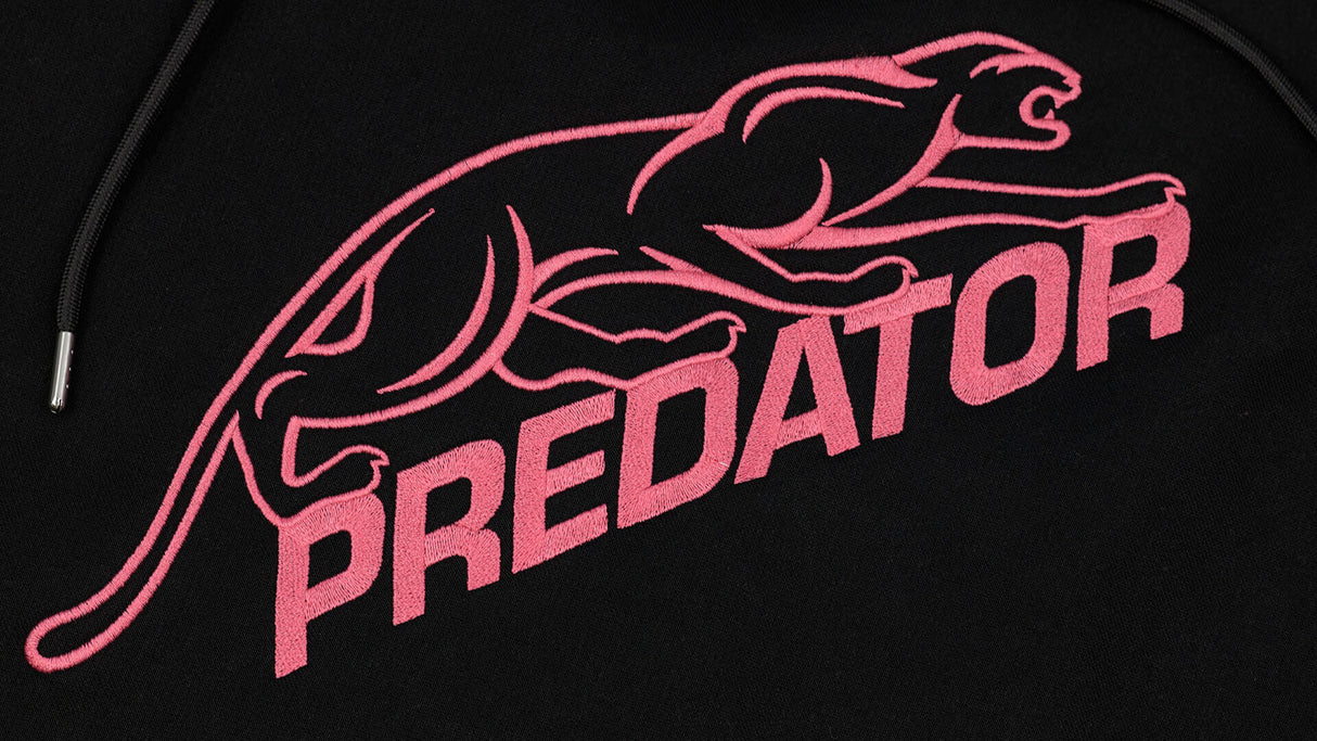 Predator Hoodie Black with Pink Cat Logo