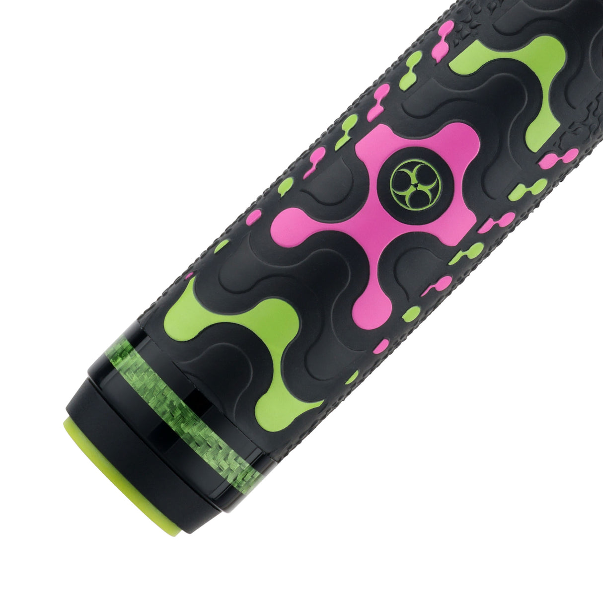 Poison VX Break Cue with Venom Carbon Fiber Shaft-Green/Pink