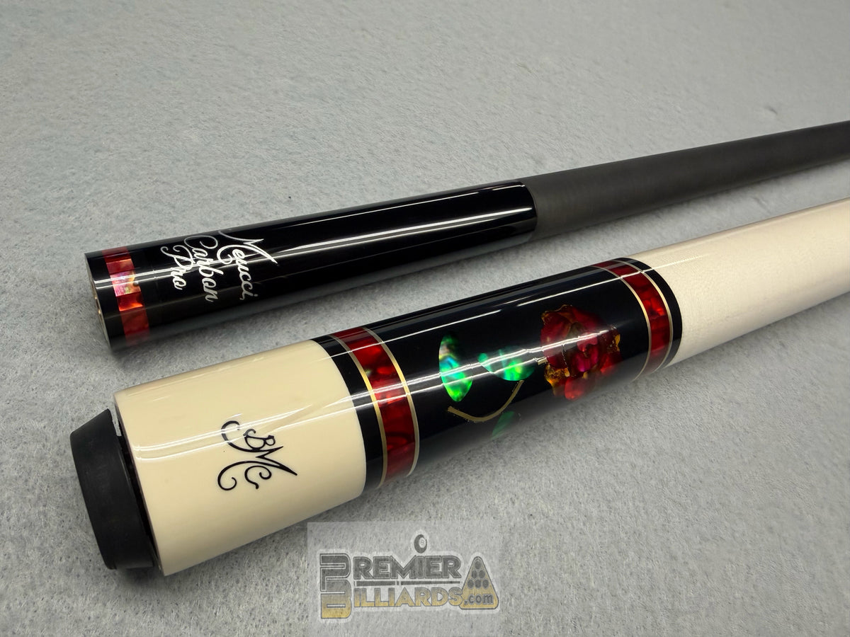 BLEMISHED--Meucci BMC Glass Rose Black/Red with Meucci Carbon Pro Shaft