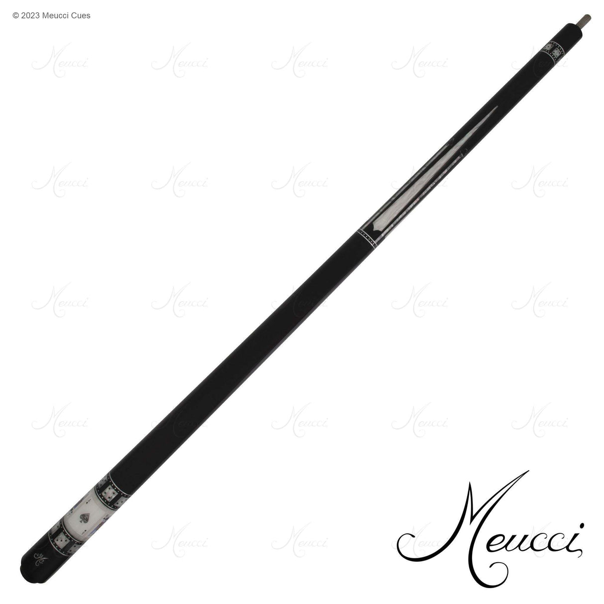 Meucci Cue BMC Casino 10-MOP SPADES with Carbon Pro Shaft