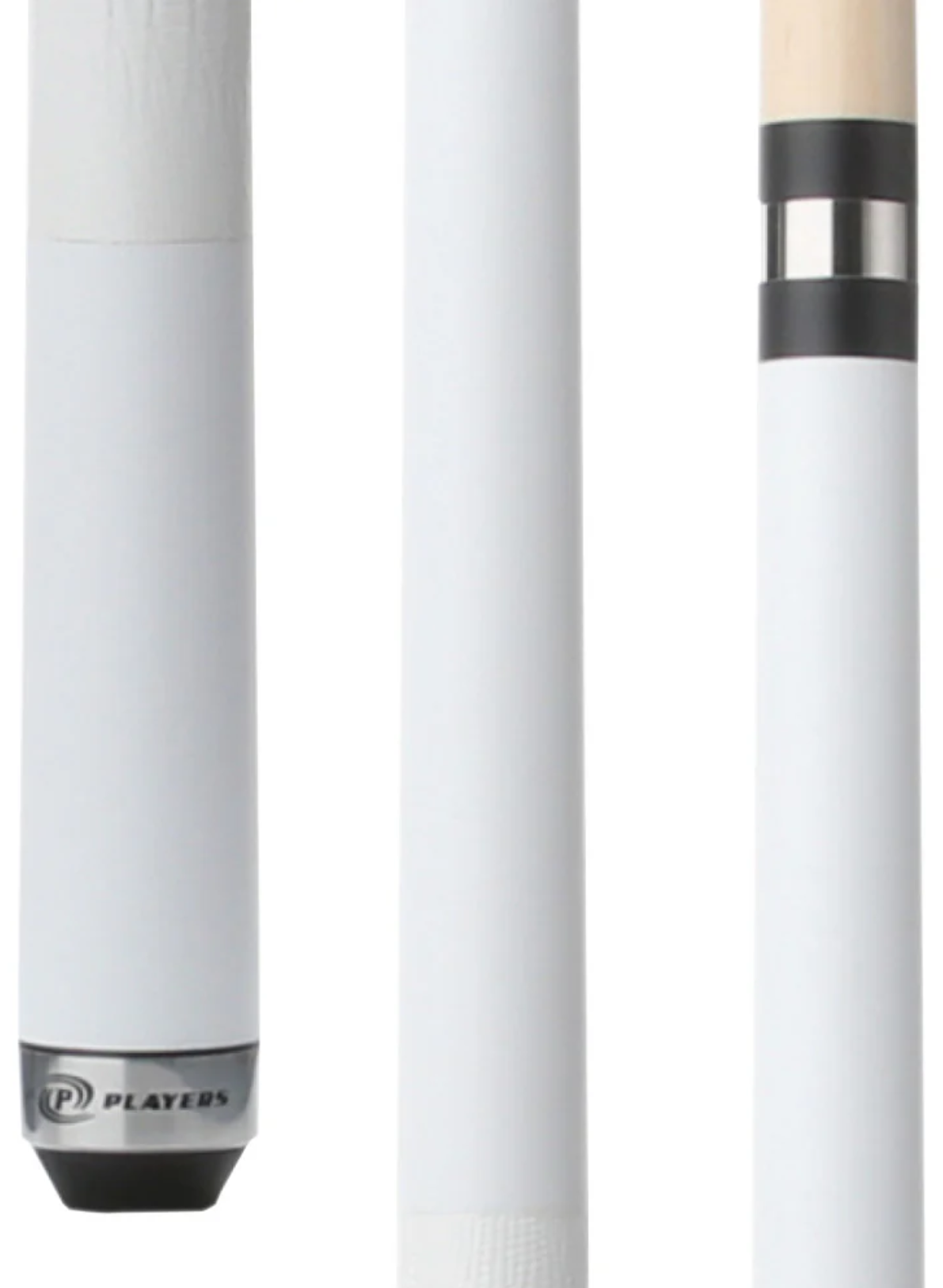 Players Dandelion White Matte Cue with Embossed Leather Wrap