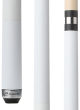 Players Dandelion White Matte Cue with Embossed Leather Wrap