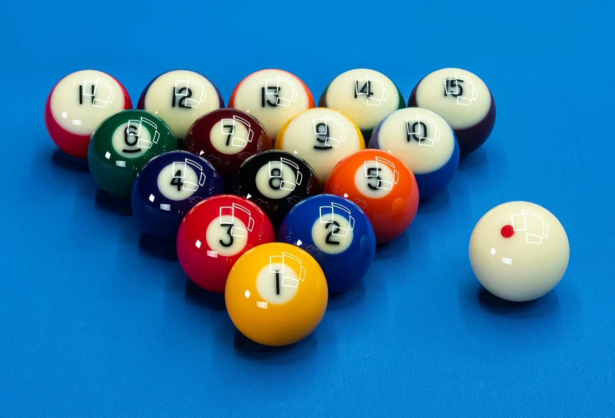 Dynaspheres Challenger 572 Phenolic Resin Pool Ball Set