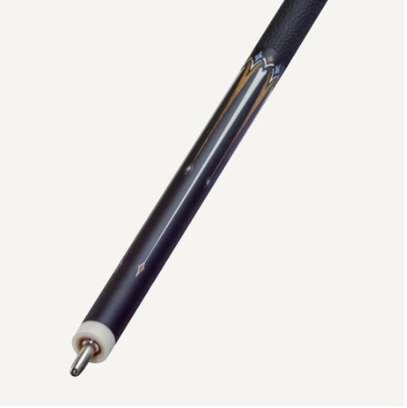 Dufferin Midnight Bocote Cross Cue with Embossed Leather Wrap