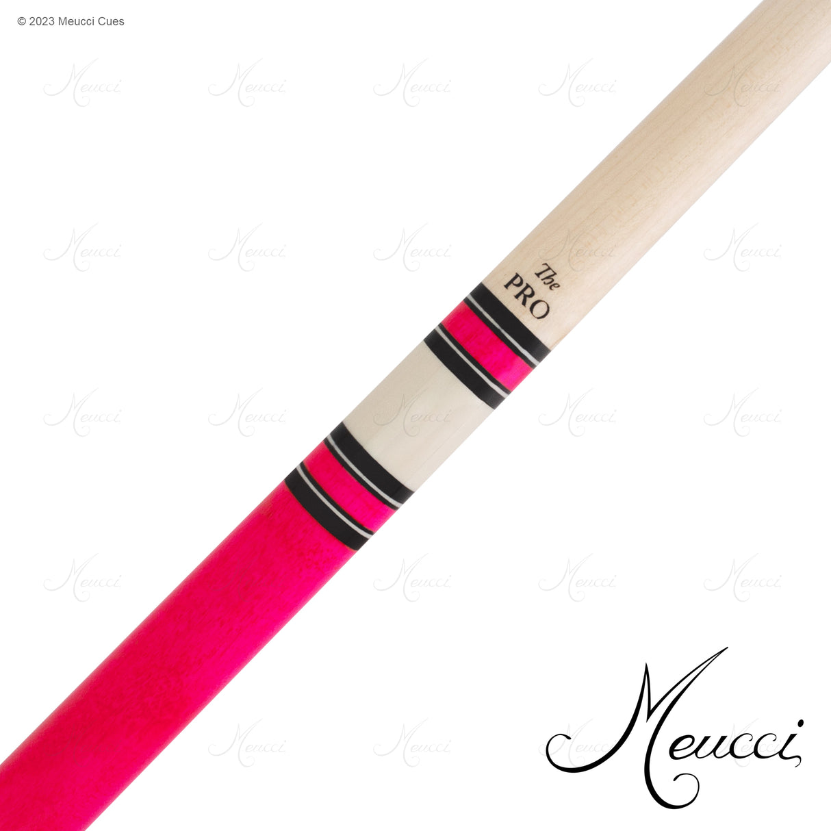 Meucci Cue Luminous Series PINK with The Pro Shaft