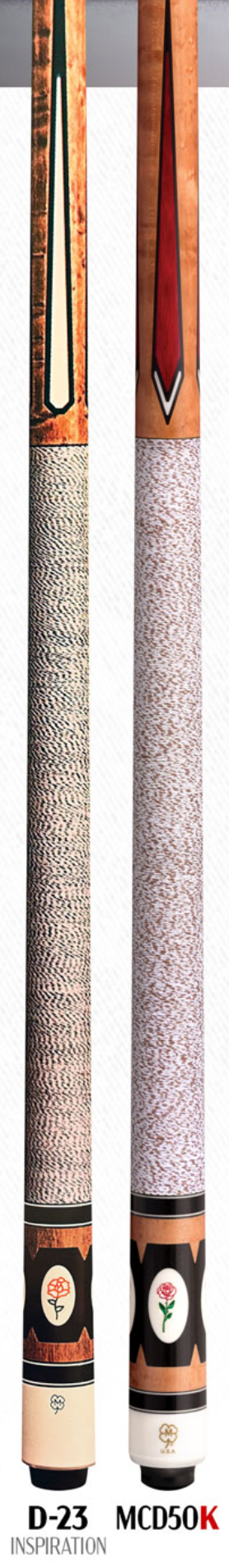 McDermott 50th Anniversary Cue--MCD50K--Rose Cue