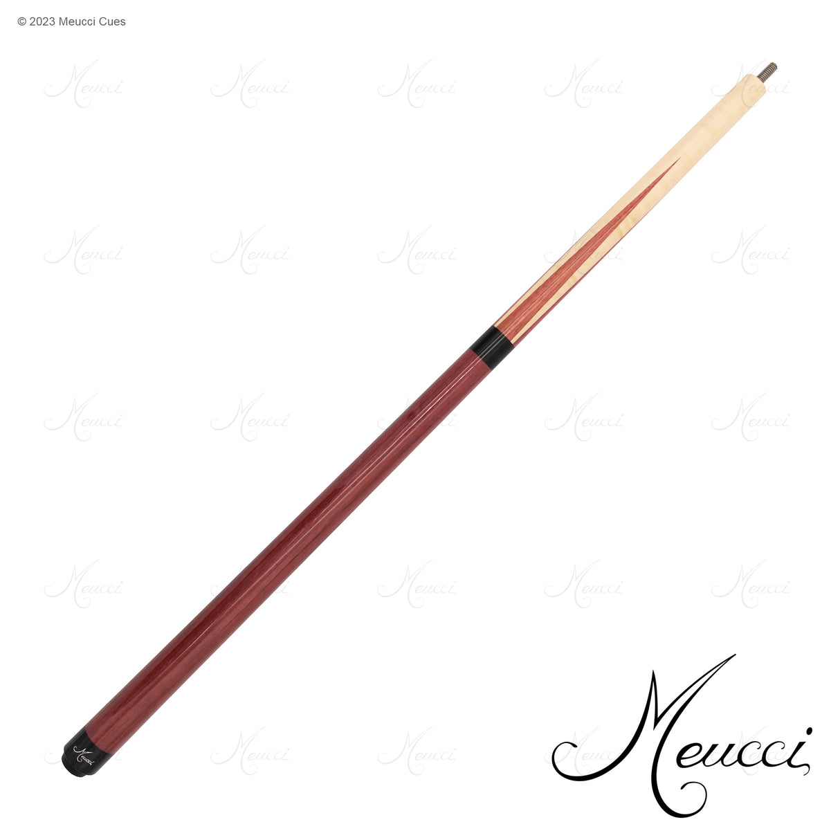 Meucci Sneaky Pete Cue - Purple Heart-with The Pro Shaft