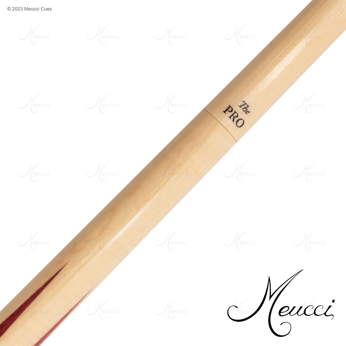 Meucci Sneaky Pete Cue - Purple Heart-with The Pro Shaft
