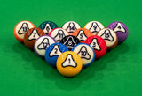 Dynaspheres Palladium TV 572 Pool Ball Set