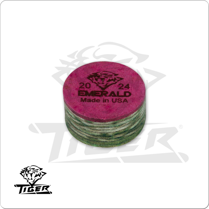 Tiger Emerald Laminated Cue Tip--Single