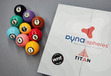 Dynaspheres Titan 572 Pool Ball Set – WNT Edition