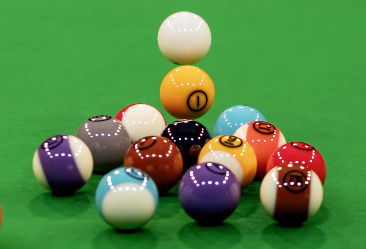 Dynaspheres Tungsten 572 Pool Ball Set