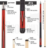 Action Kids JR16 52" Junior Pool Cue