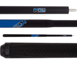 K2-5 in 1 Break/Jump Cue - Blue with Sport Grip Wrap