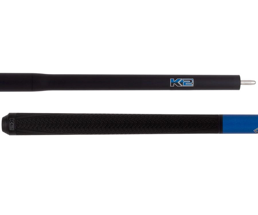 K2-5 in 1 Break/Jump Cue - Blue with Sport Grip Wrap