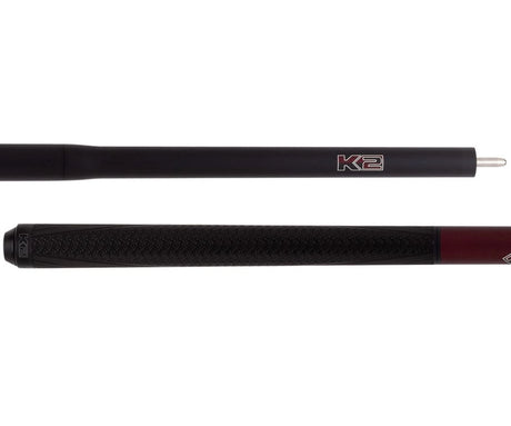 K2-5 in 1 Break/Jump Cue - Red with Sport Grip Wrap