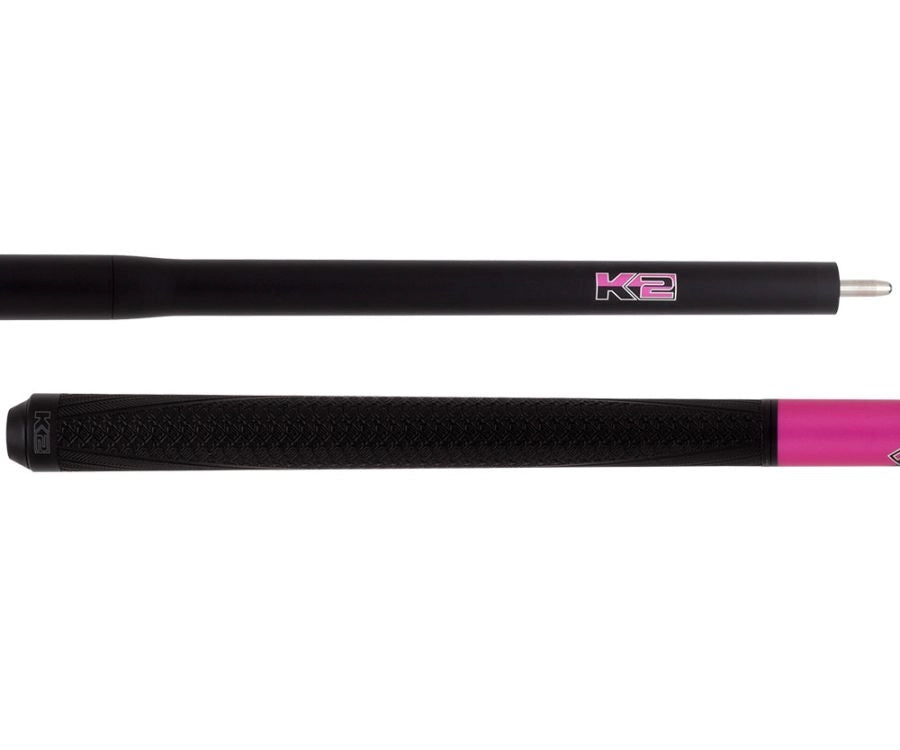 K2-5 in 1 Break/Jump Cue - Pink with Sport Grip Wrap