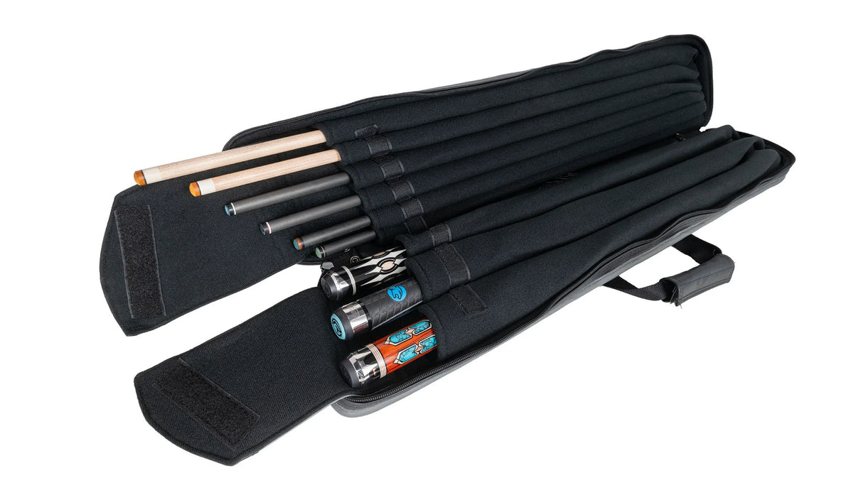 Predator Roadline Black/Grey Pool Cue Soft Case - 3 Butts x 6 Shafts