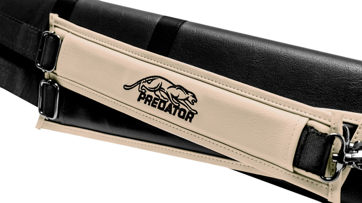 Predator Roadline Black/Beige Soft Pool Cue Case - 4 Butts x 8 Shafts