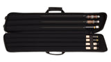 Predator Sport Black Soft Pool Cue Case - 3 Butts x 4 Shafts