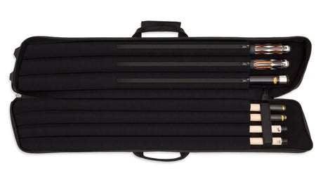 Predator Sport Black Soft Pool Cue Case - 3 Butts x 4 Shafts