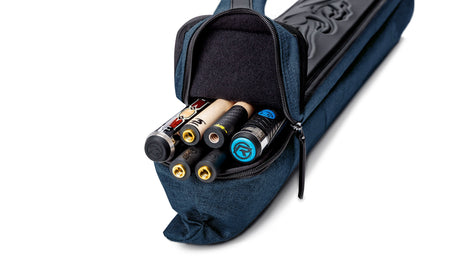 Predator Urbain Blue Hard Pool Cue Case - 2 Butts x 4 Shafts