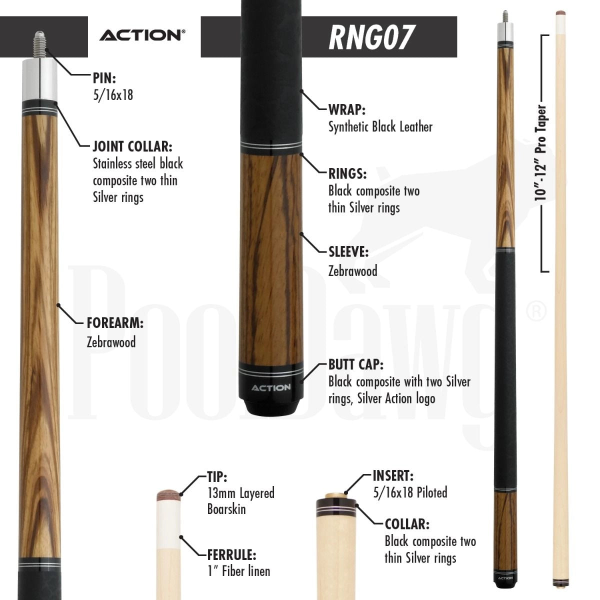 Action RNG07 Pool Cue